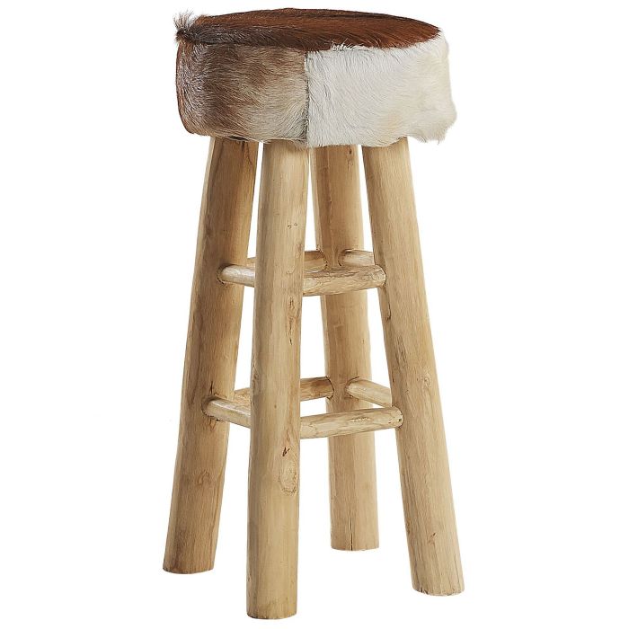 Lambskin Leather Stool WALTON