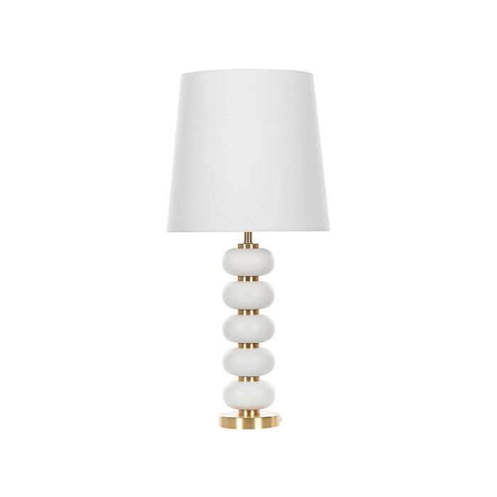 Metal Table Lamp White and Gold FRIO