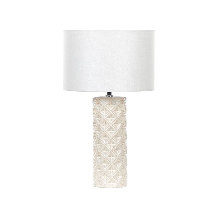 Ceramic Table Lamp Light Beige BALONNE
