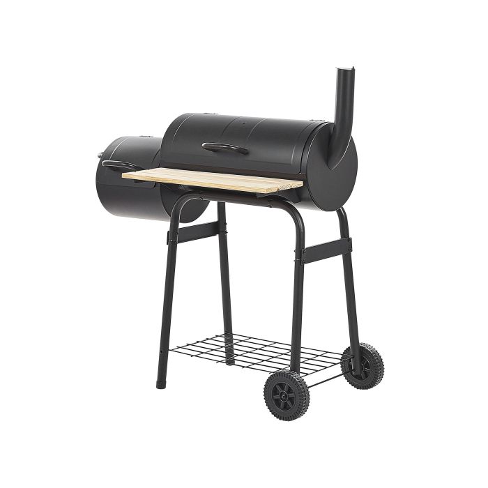Charcoal BBQ Grill and Smoker Black SATAH