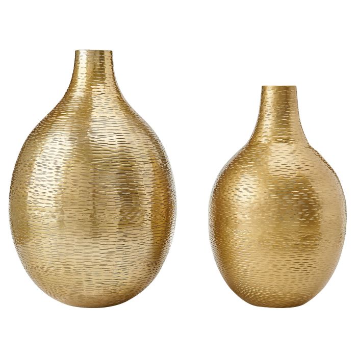 Aluminium Flower Vase 32/35 Gold MOHENJO