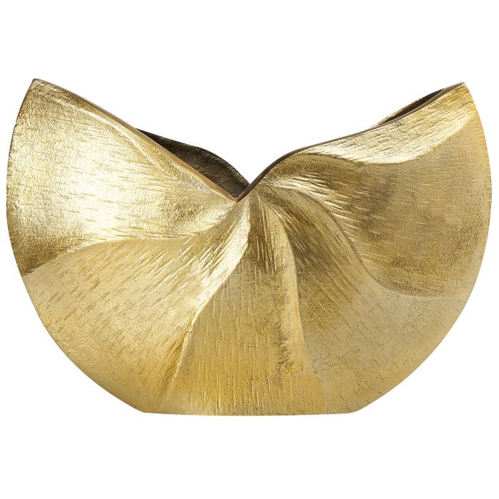 Aluminium Flower Vase 26 Gold HATTUSA