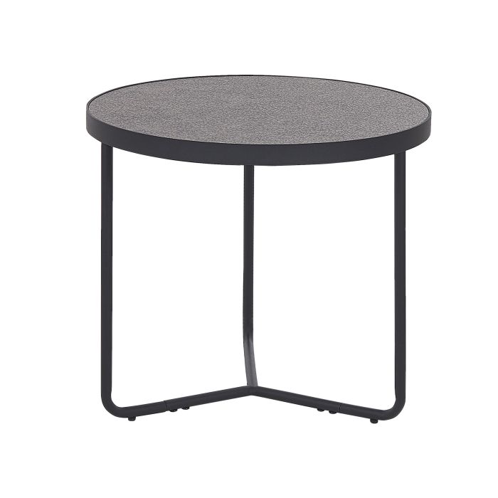 Coffee Table Concrete Effect with Black MELODY Small