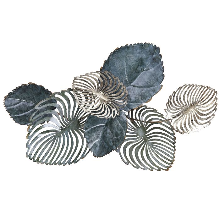 Wall DÃ©cor Leaves Gold and Teal MAGNESIUM
