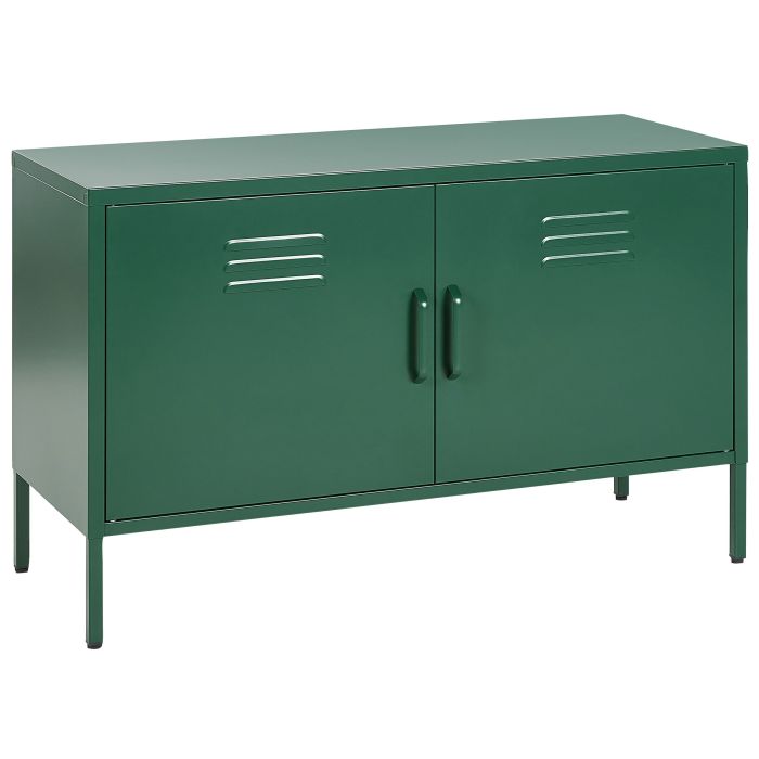 2 Door Metal Sideboard Green URIA