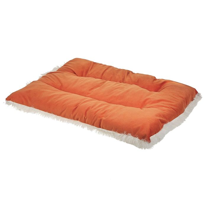 Velvet Dog Bed 70 x 55 cm Orange ERGANI