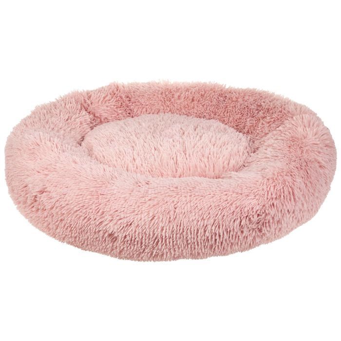 Faux Fur Pet Bed ø 80 cm Pink KULU