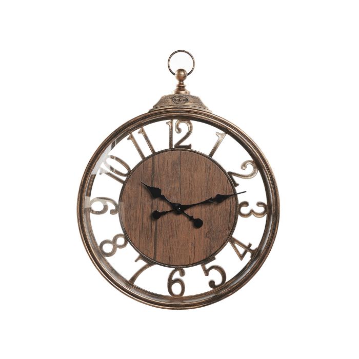 Wall Clock 52cm Brown