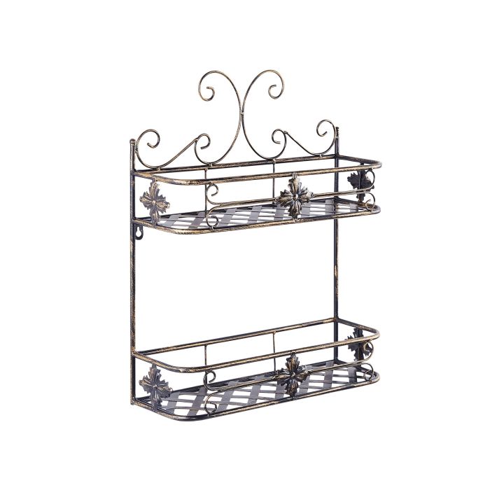 Metal Bathroom Wall Shelf Black MARAYES