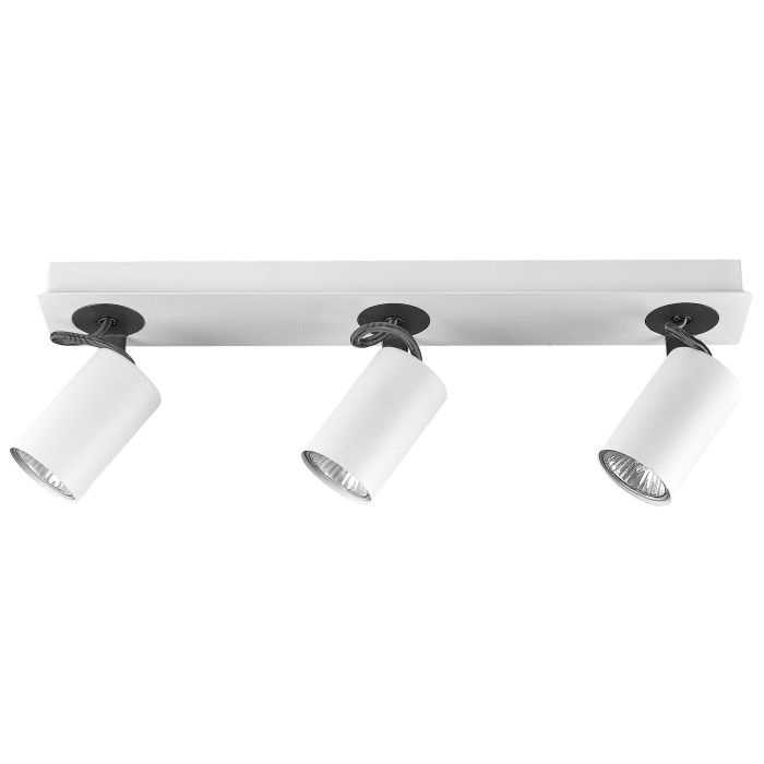 3 Light Spotlight Metal Bar White KLIP