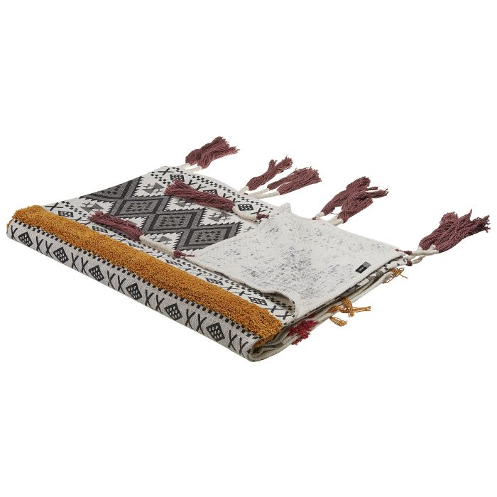 Cotton Blanket 130 x 180 cm Multicolour AMBALA