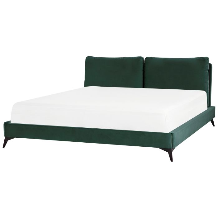 Velvet EU Super King Size Bed Green MELLE