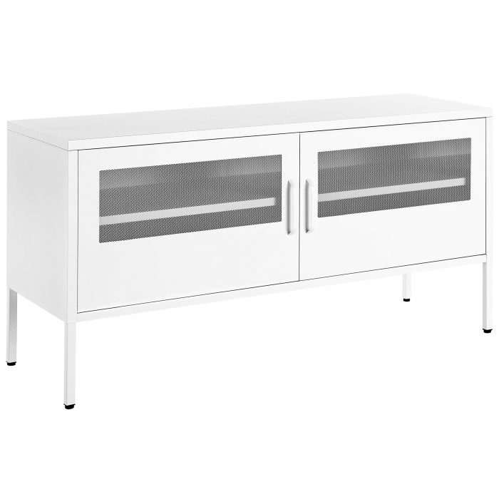 2 Door Metal Sideboard White MORLEY