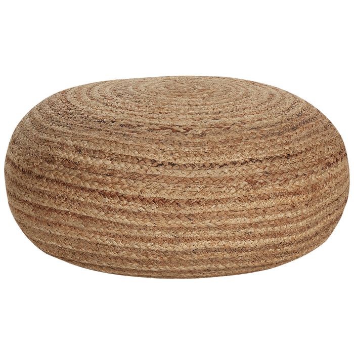 Jute Woven Pouffe Beige TIFELT