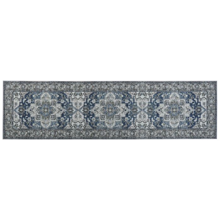 Runner Rug 80x300cm Grey and Blue