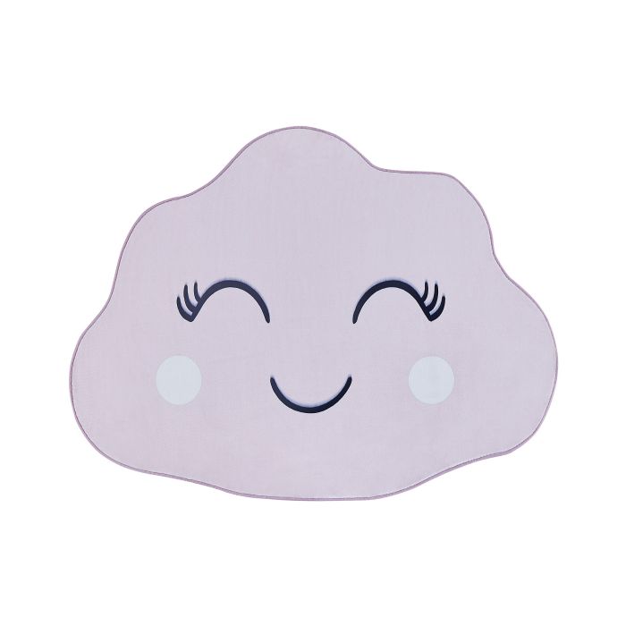 Kids Rug Cloud Print 90x120cm Pink