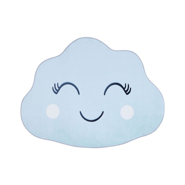 Kids Rug Cloud Print 90x120cm Blue