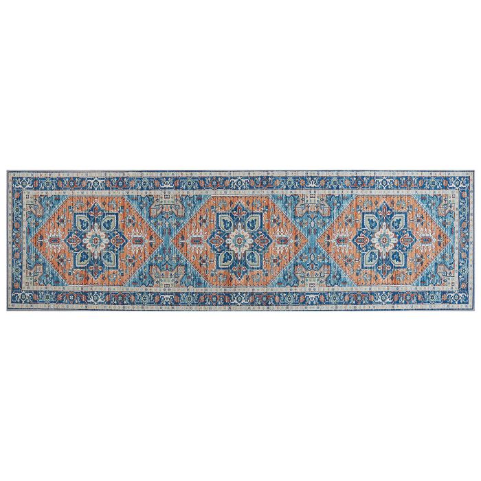 Runner Rug 60x200cm Blue and Orange