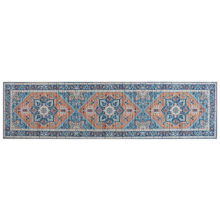 Runner Rug 80x300cm Blue and Orange