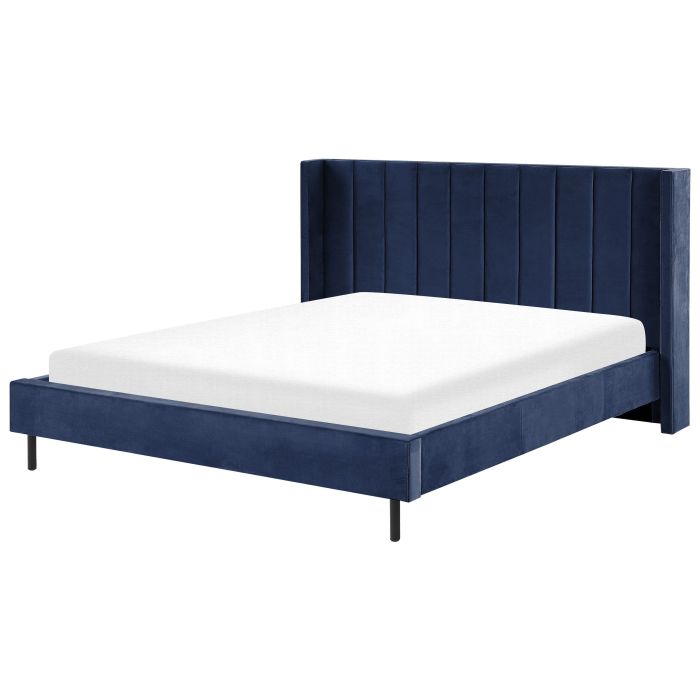 Velvet EU Super King Size Bed Blue VILLETTE