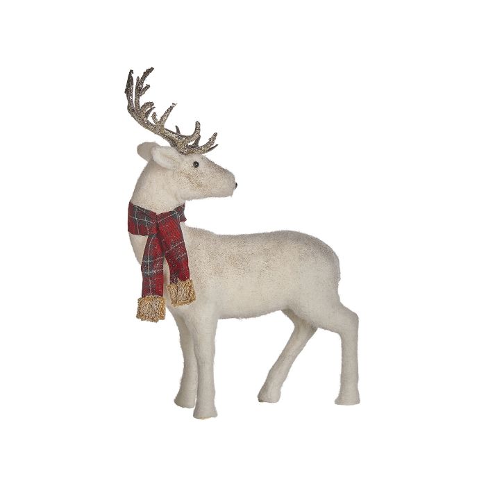 Decorative Figurine Reindeer 51 cm White MUSTOLA
