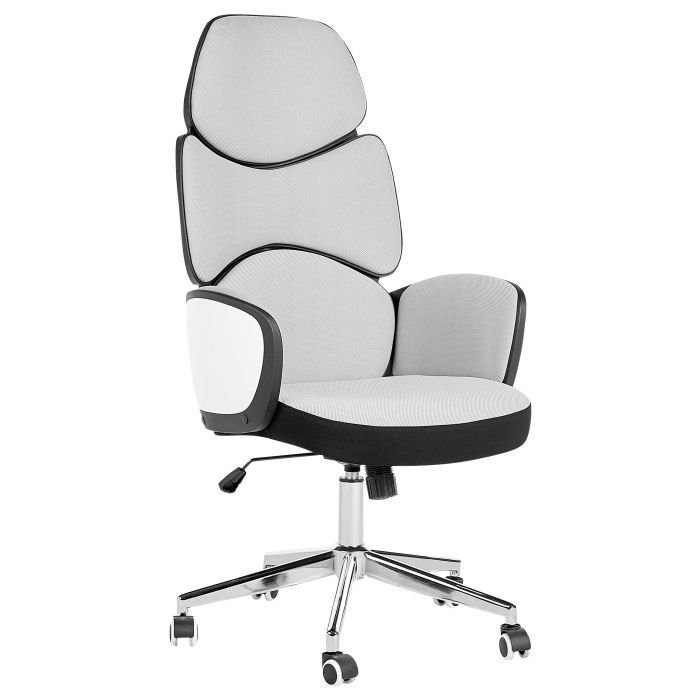 Swivel Office Chair Light Grey and Black SPLENDID