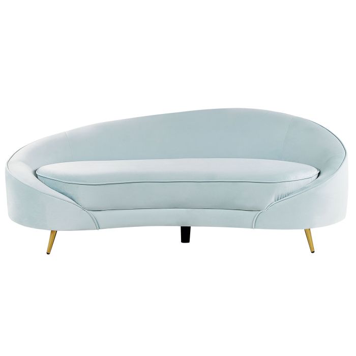 Velvet Sofa Light Blue SAVAR