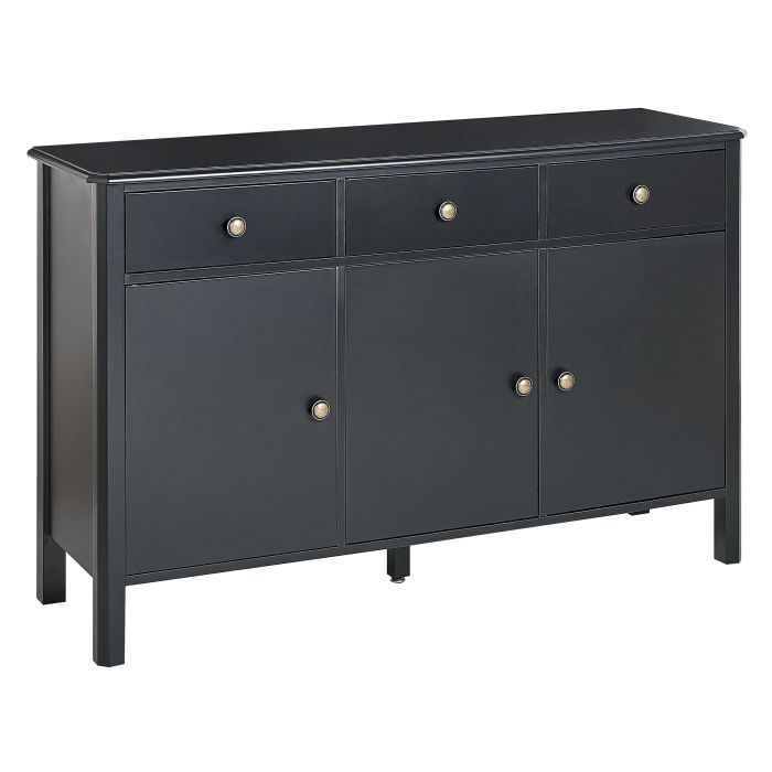 3 Door Sideboard Black OLATE