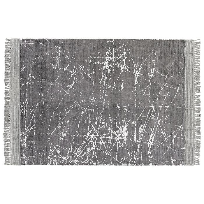 Viscose Area Rug 160x230cm Grey