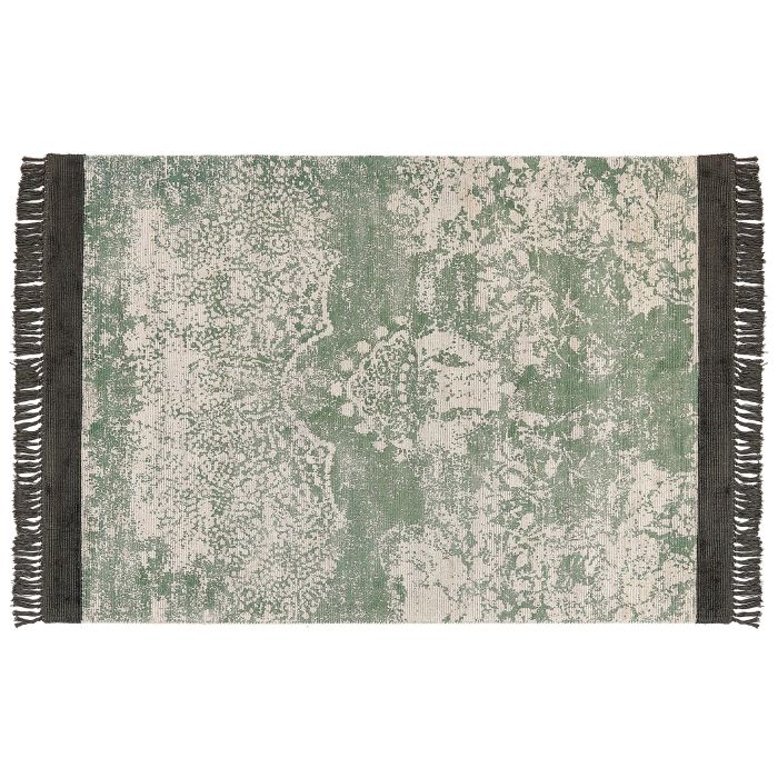 Viscose Area Rug 160x230cm Green and Beige