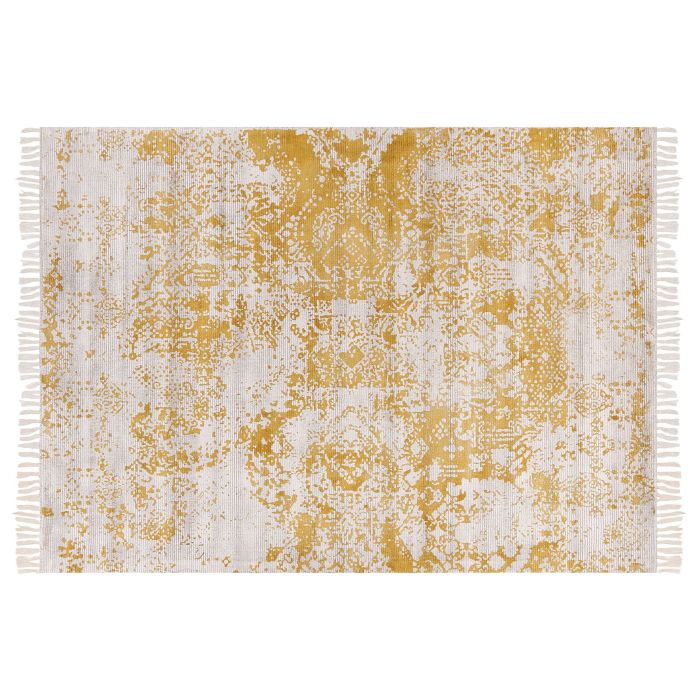 Vintage Area Rug 160x230cm Yellow and Beige