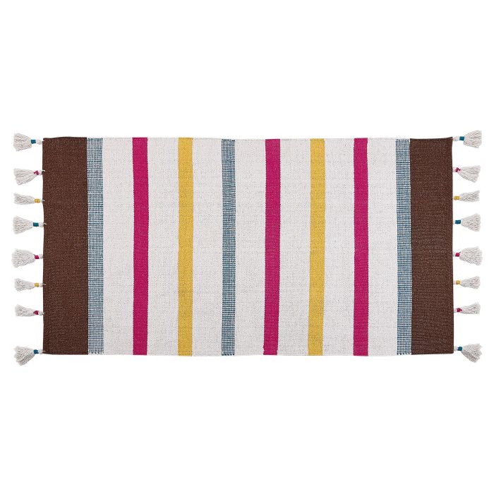 Cotton Area Rug 80x150cm Multicolour
