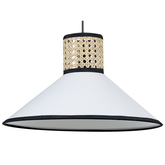 Pendant Lamp White and Natural MANTUA