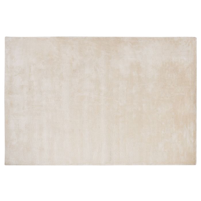 Viscose Area Rug 140x200cm Light Beige