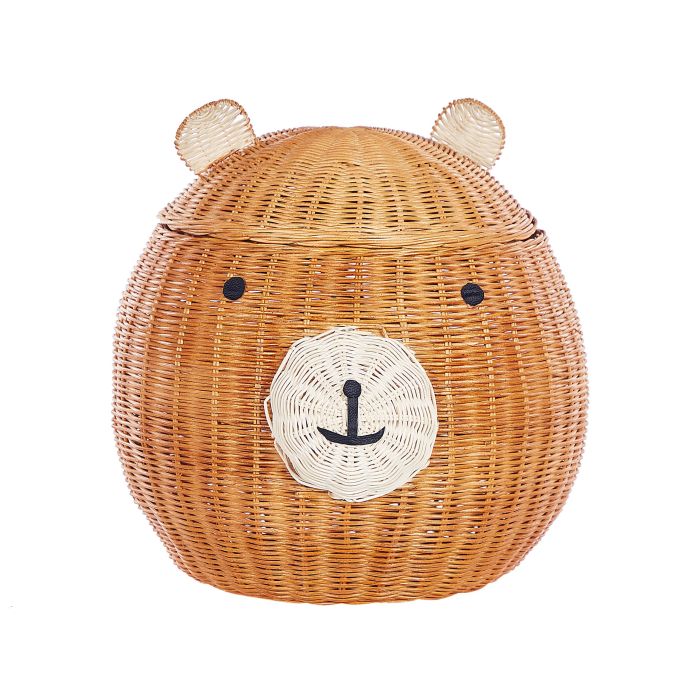 Rattan Bear Basket Natural