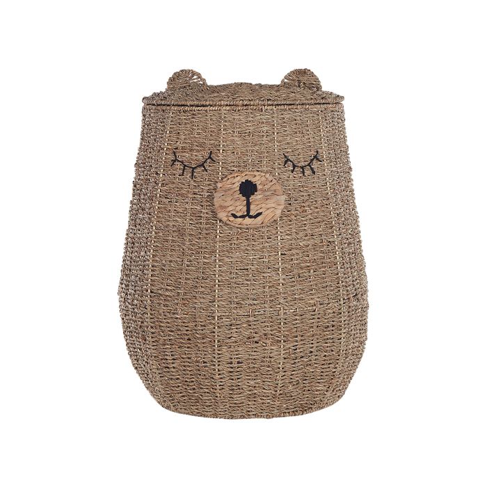 Seagrass Wicker Bear Basket Natural