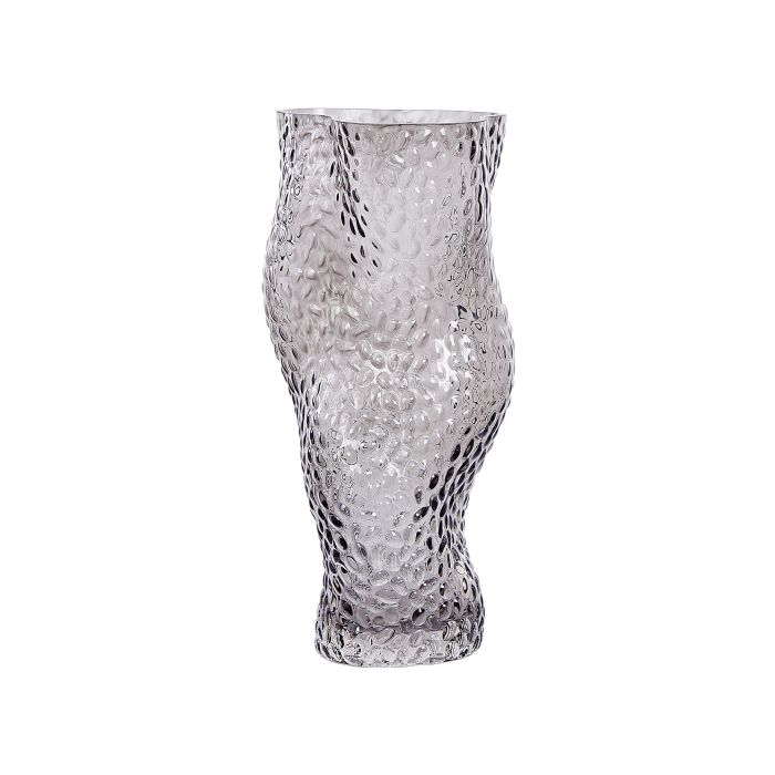 Glass Flower Vase 31 Grey DYTIKO