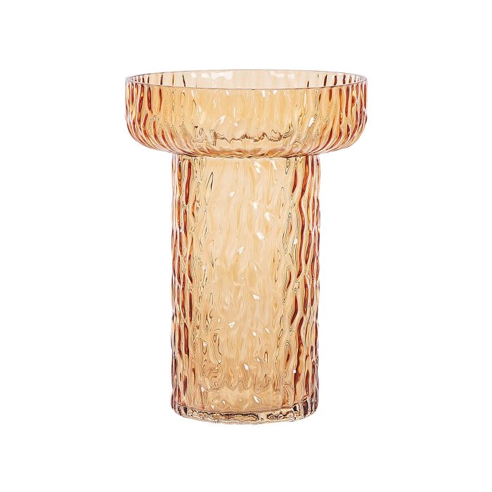 Glass Flower Vase 20 Orange PLATANIA