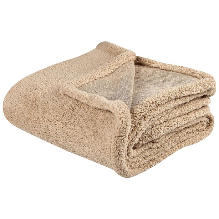 Blanket 125 x 150 cm Beige MIRGE