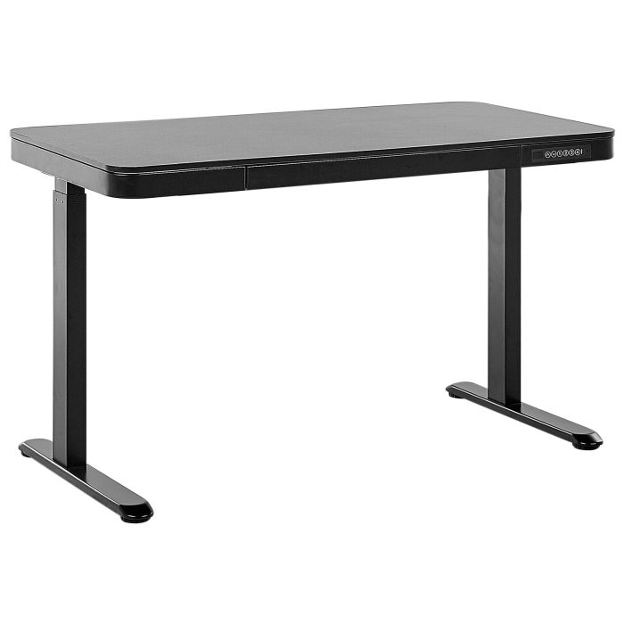Electric Adjustable Standing Desk 120 x 60 cm with USB port Black KENLY