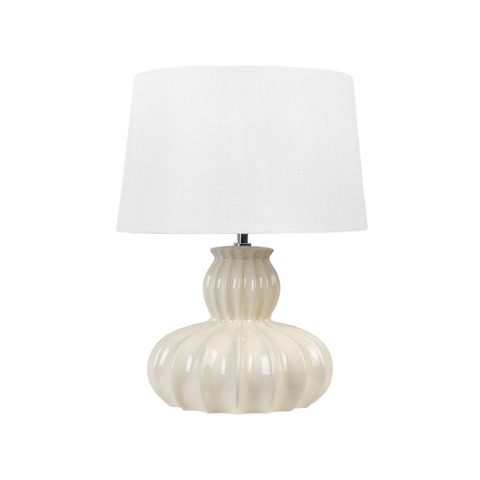 Ceramic Table Lamp Beige MALABUKA