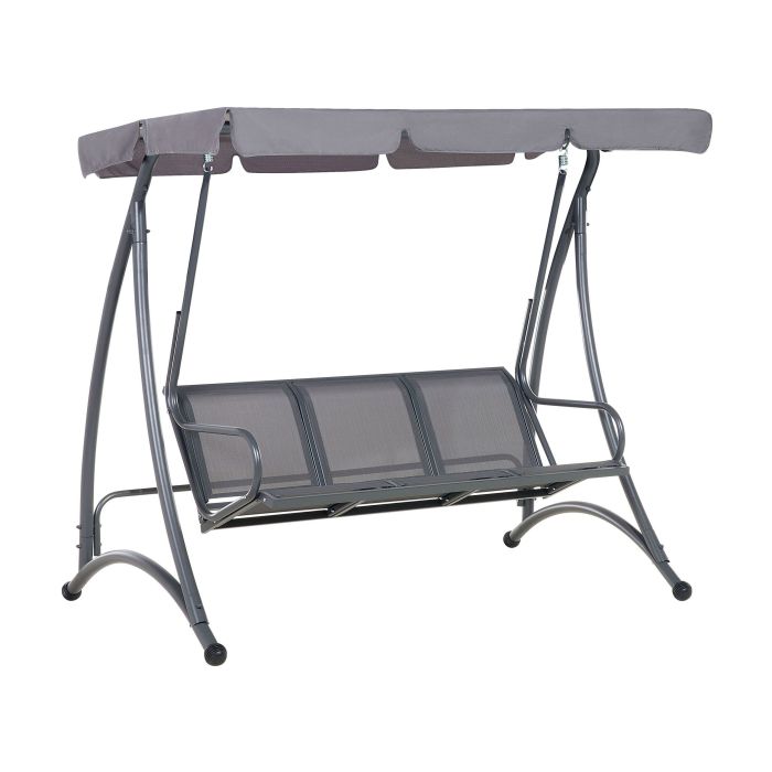 3 Seater Garden Swing Grey BOGART
