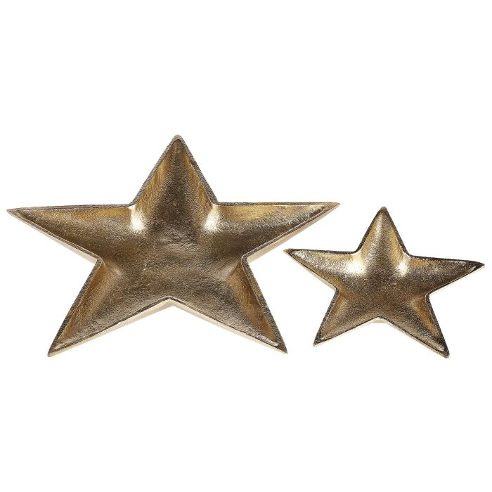 Trinket Dish Set Star Gold
