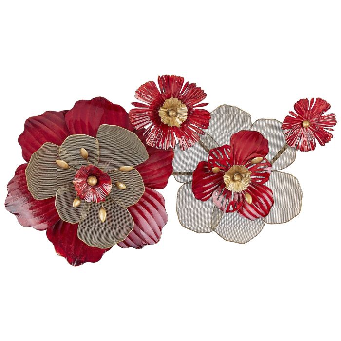 Wall Décor Flowers Red SCANDIUM