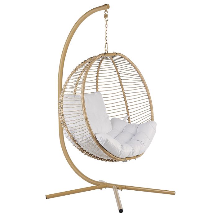 Hanging Chair with Stand Beige ARCO