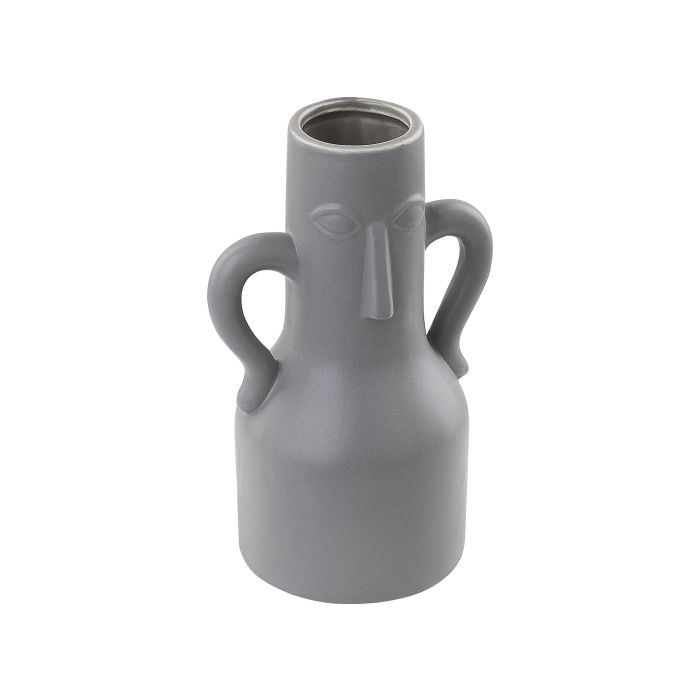Porcelain Flower Vase 21 Grey