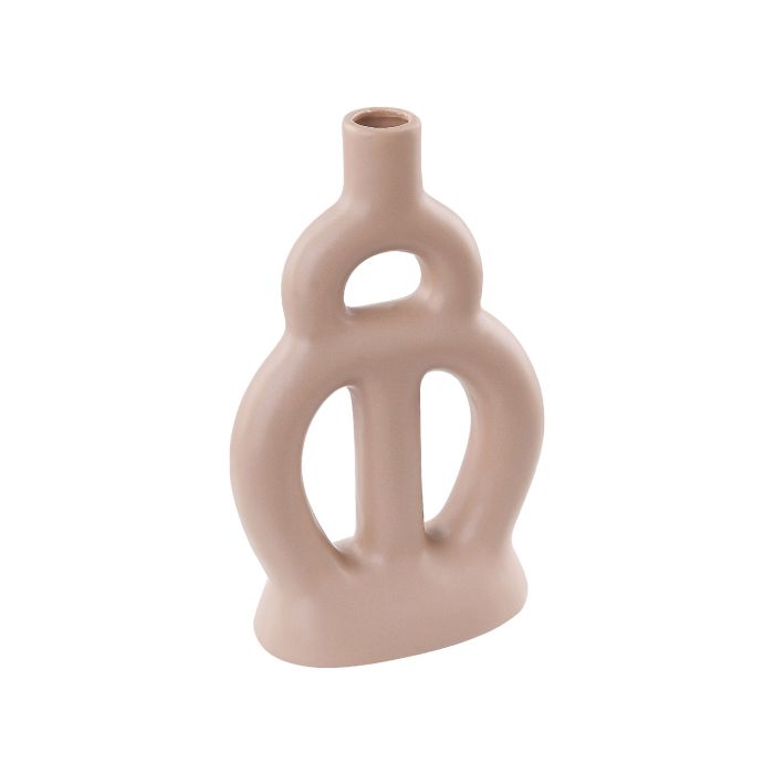 Porcelain Flower Vase 28 Beige