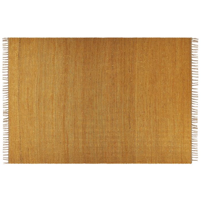 Jute Area Rug 160x230cm Mustard