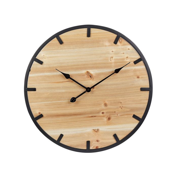 Wall Clock 60cm Light Wood