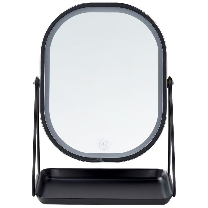 Lighted Makeup Mirror 20x22cm Silver
